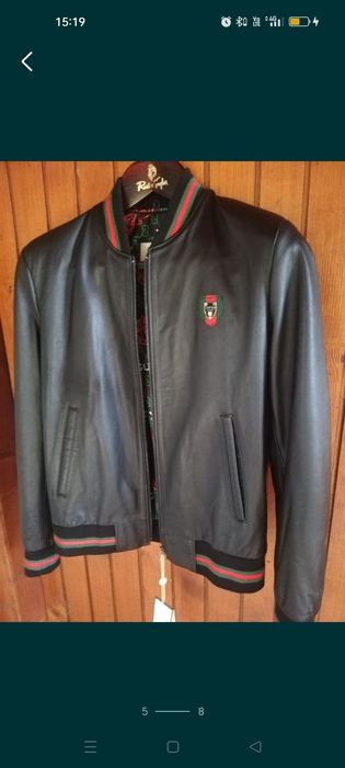 Geacă nouă Gucci S piele naturala bărbați