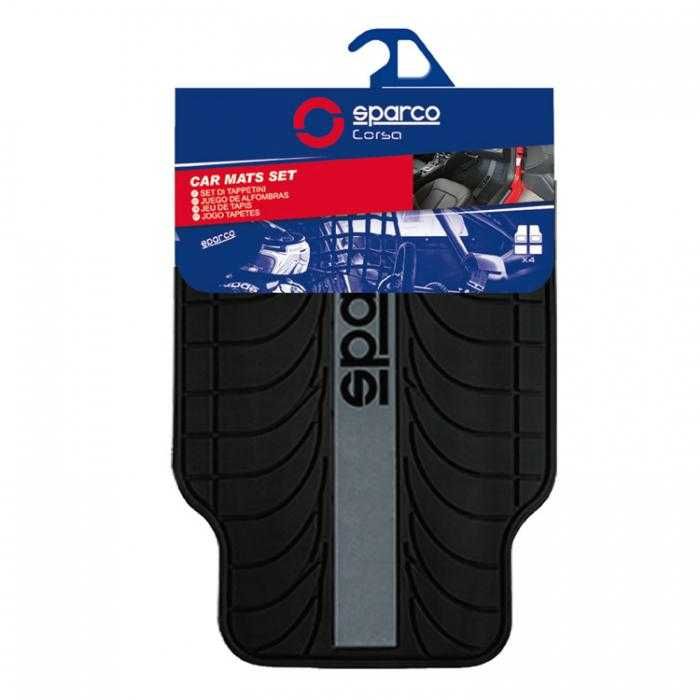 Универсални PVC стелки за автомобил / кола Sparco - сиви или червени