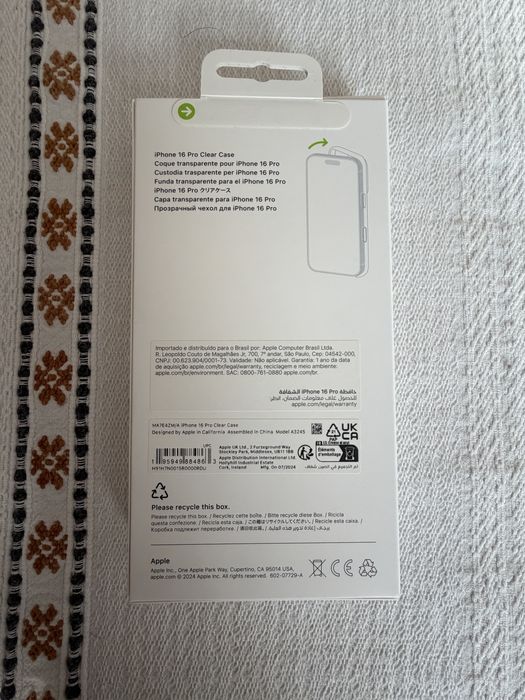 Husa originala iphone 16 pro, clear.