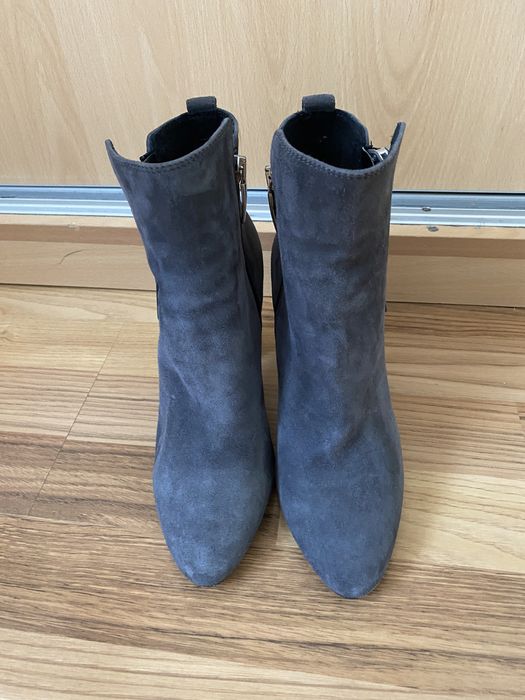 Botine piele Anna Cori, gri, marimea 36