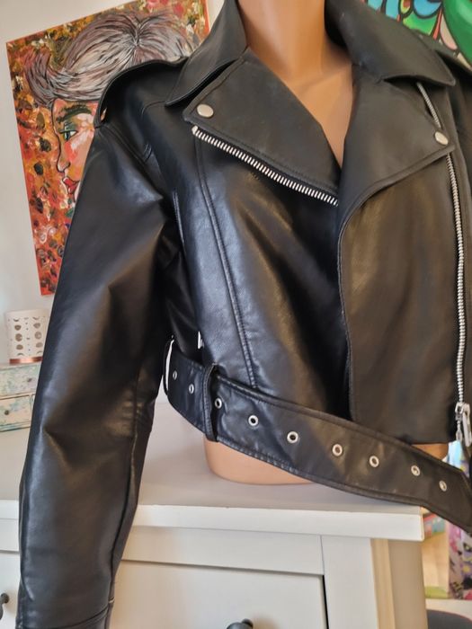 Geaca dama Zara Woman piele naturala