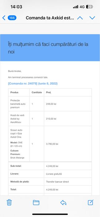 Scaun auto Axkid One 2 i-size (61-125 cm) rear-facing, ISOFIX