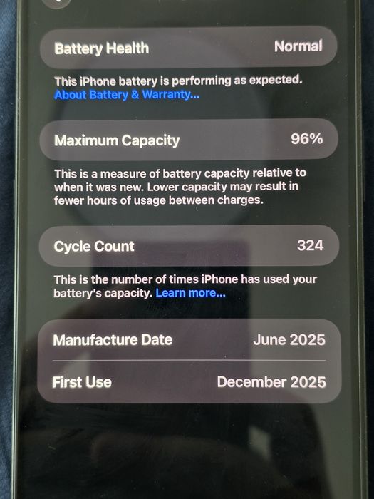 IPHONE 16 PRO MAX 512GB 96%  топ състояние