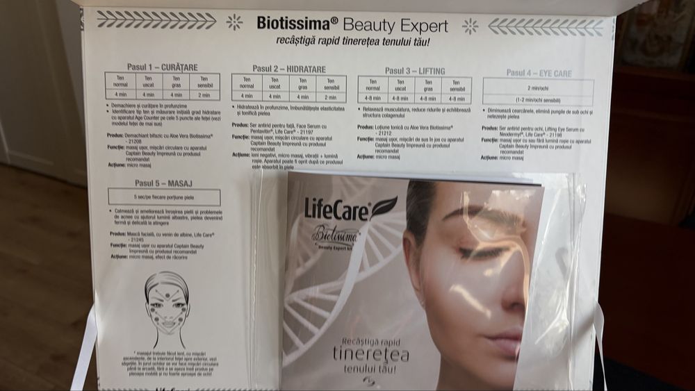 LifeCare Biotissima Beauty Expert Kit + Age Counter – NOU, nefolosit