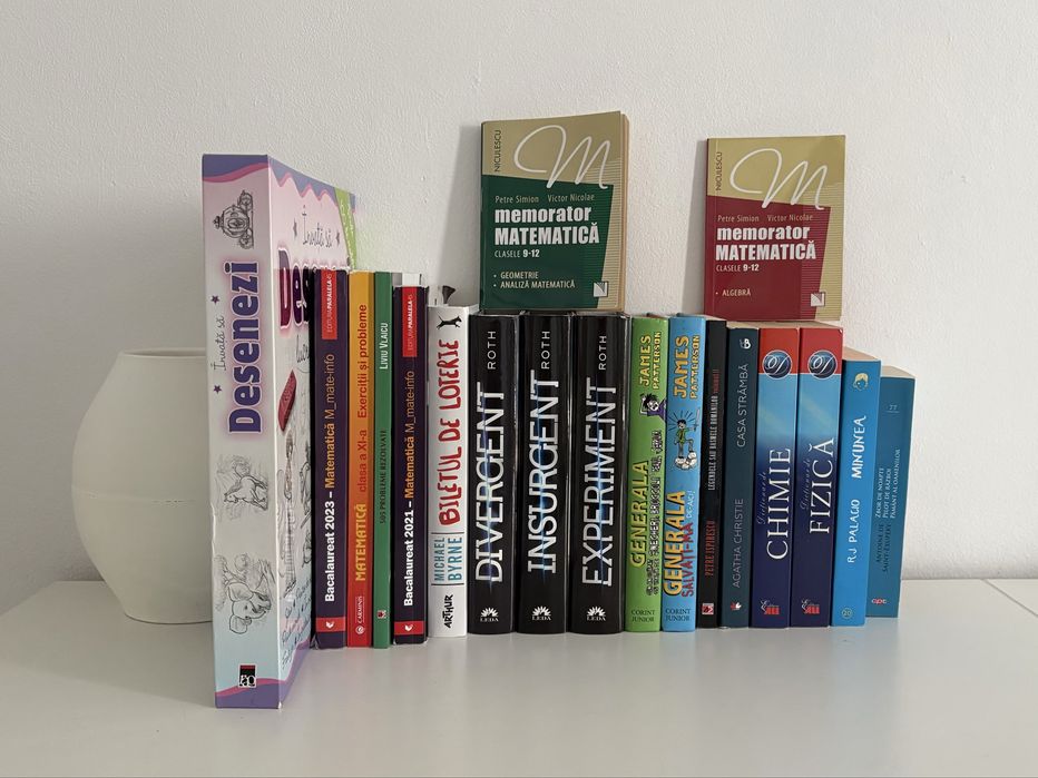 Lot carti pentru copii/adolescenti/adulti, culegeri/manuale/memoratoare matematica liceu