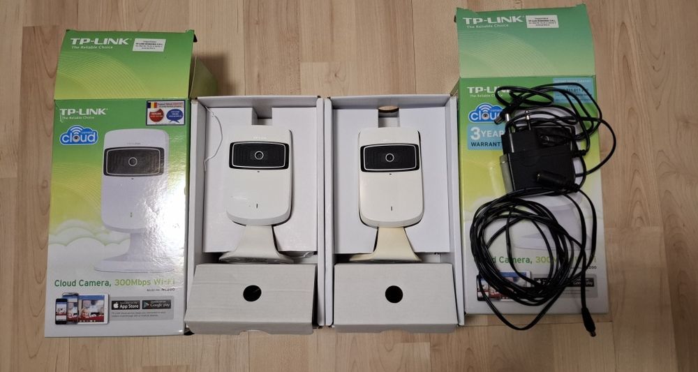 Set 2 Camere Supraveghere TP-Link NC200 Cloud, Wi-Fi 300Mbps