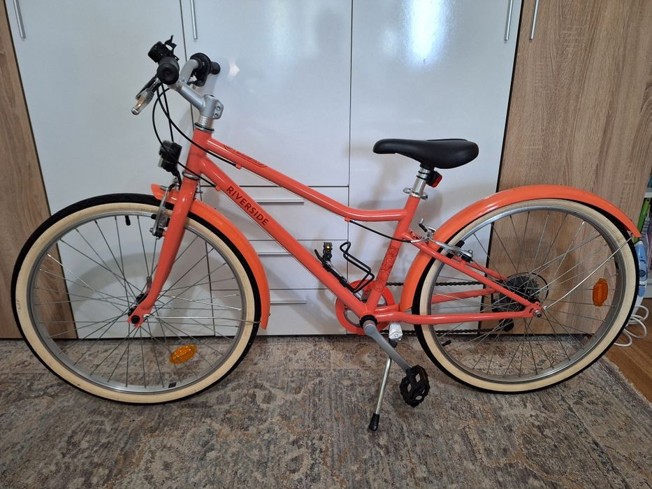 Детски трекинг велосипед Riverside, BTWIN 500, 24 инча
