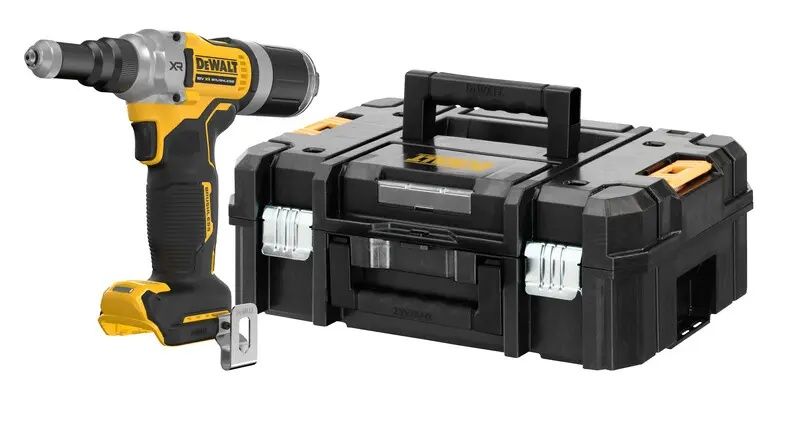 Pistol pentru nituit DeWalt DCF414NT, nituri Ø 4.8 / 6.0 / 6.4 mm, compatibil cu acumulatori 18V XR in valiza TSTAK
