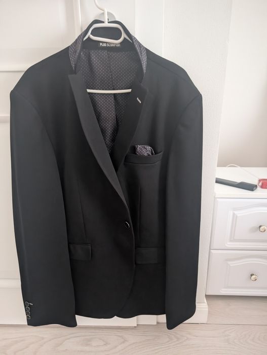 Sacou barbati Exclusive Plus albastru si negru XL