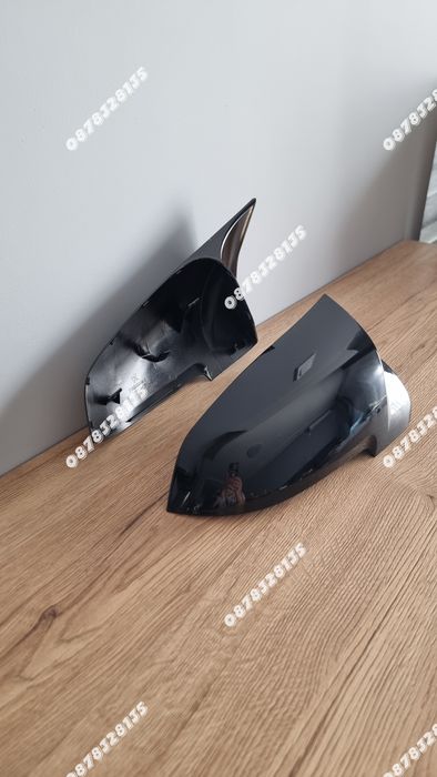 Капаци за огледала BMW F10 F11 F12 F01 Facelift черен гланц M Style щипки