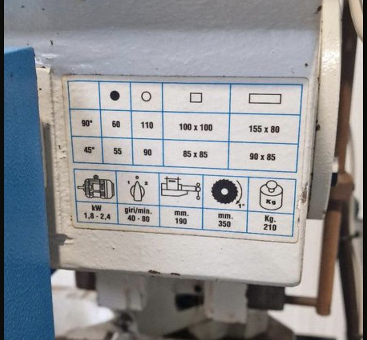 Автоматичен вертикален циркуляр MACC HTM 350 C - Италия