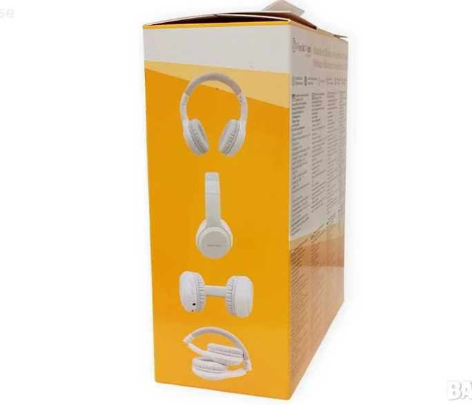 Безжични Bluetooth слушалки MusicMan BT-X65 Бели