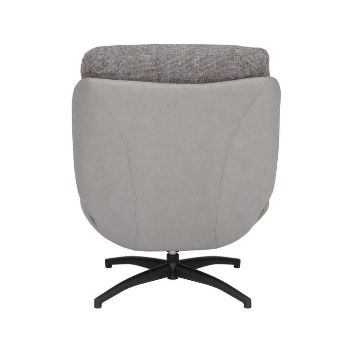 Fotoliu Confort Rotativ Gri cu otoman - Transport Gratuit in 4-10 zile