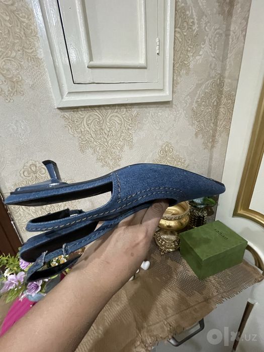 Женские туфли джинсовые