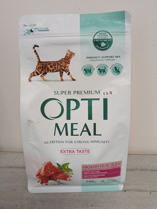 Optimeal храна за котки различни видове 0.700 кг.