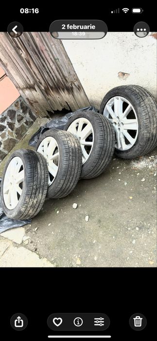 Jenti + cauciucuri noi pe 17 4x100