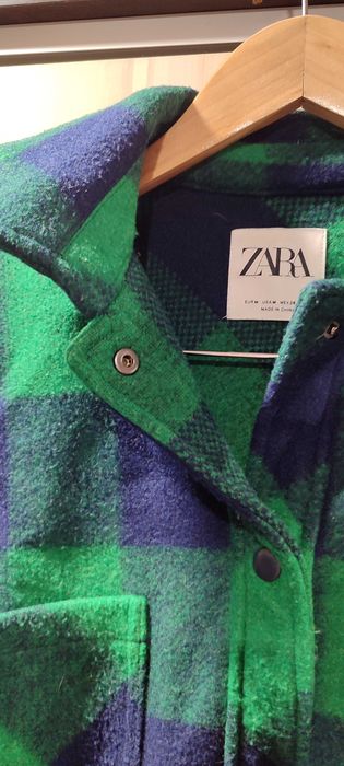 Топла зелена риза Zara