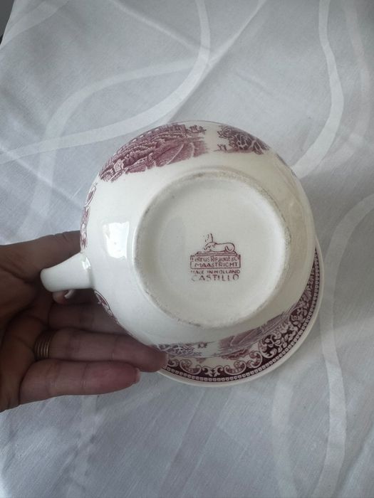 Set 6 cesti cu farfurioare Petrus Regout" Castillo"