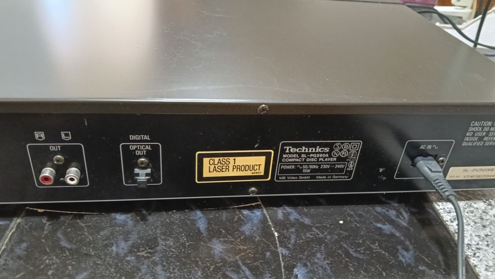 CD player deck Technics sl -pg580a