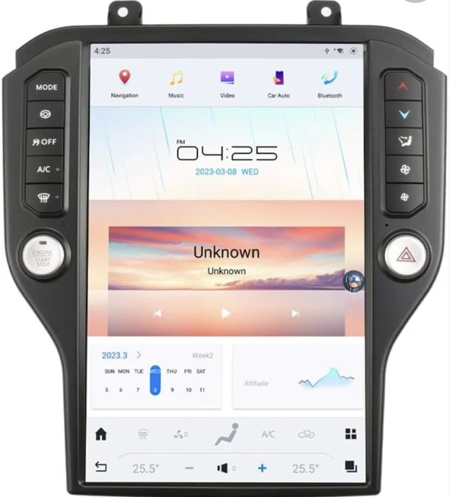 Android мултимедия 14.4 инча IPS за Форд Мустанг - 8GB RAM / 128GB ROM