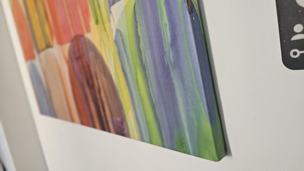 Tablou abstract colorat canva înrămat