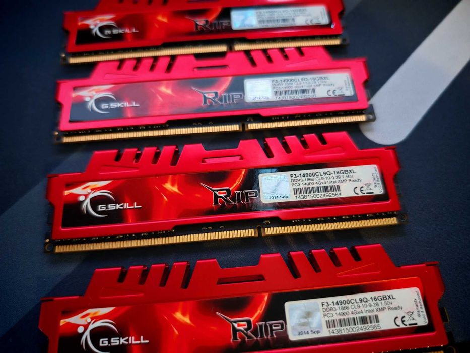 Рам памет G.SKILL Ripjaws X/Kingston HyperX 4x4GB 16GB DDR3 1866Mhz