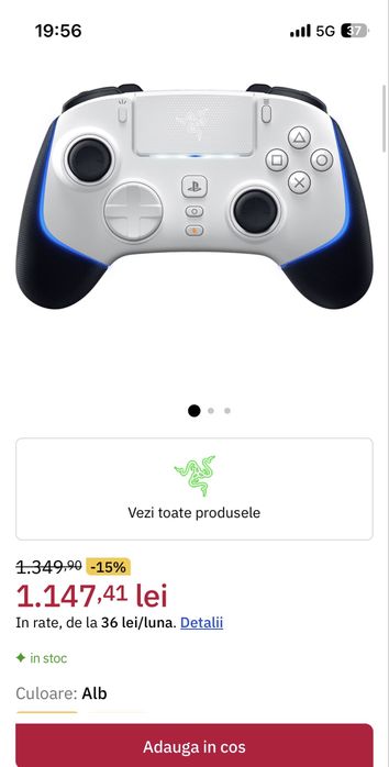 Controller Wireless RAZER Wolverine V2 Pro, PC, PS5, White