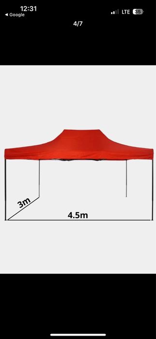 Zontik Naves 3x3, 3x4,5, 3x6, 3х2, 2х2