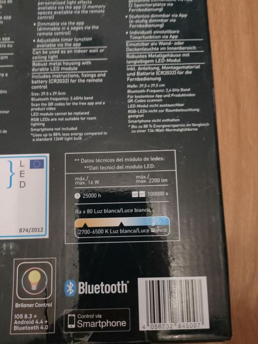 Цветен Смарт LED панел Livarno Lux