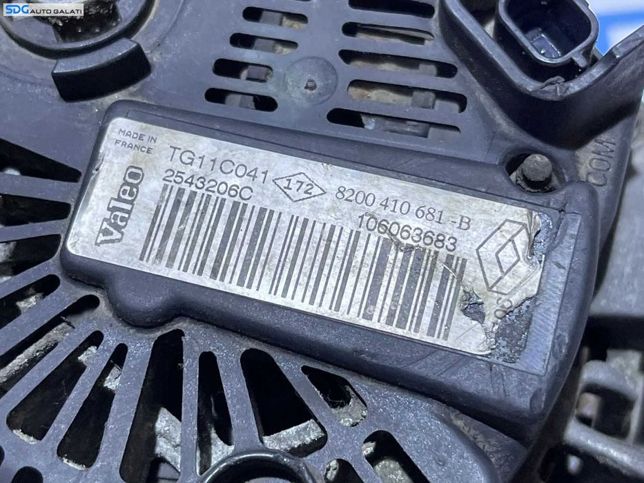 Alternator Renault Megane 2 1.6 16V 2002 - 2008 Cod 8200410681B 8200410681 2543206C