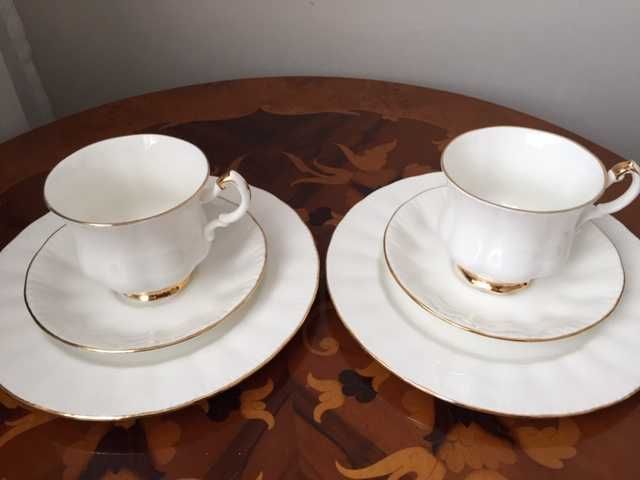 2 trio Royal Knight Anglia Bone China