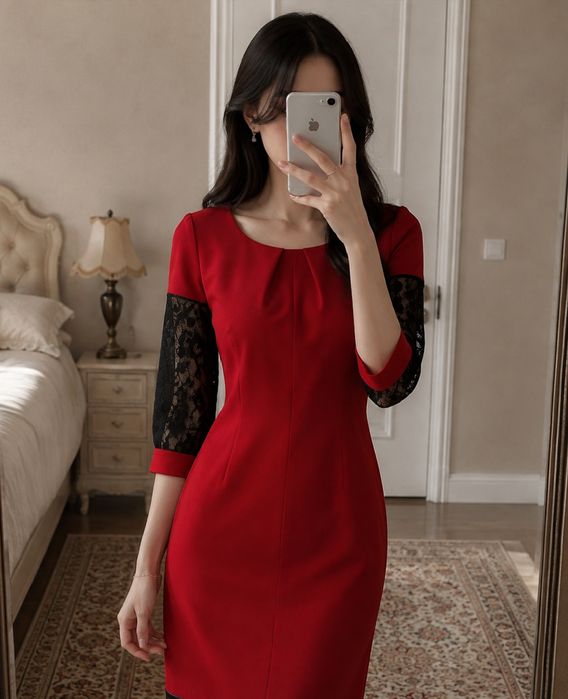 Qizil ko'yne 2 marta kiyilgan