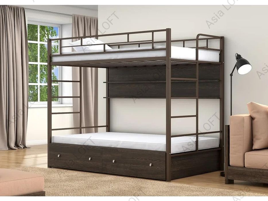 Металлическая Кровать, Лофт Стиле, Детская