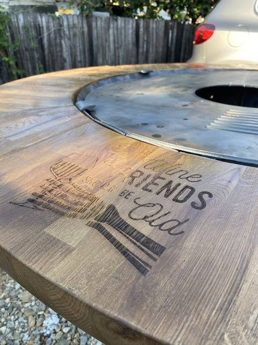 Gratar OLY rotund cu husa extra