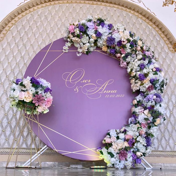 Фотозоны из цветов и воздушных шаров