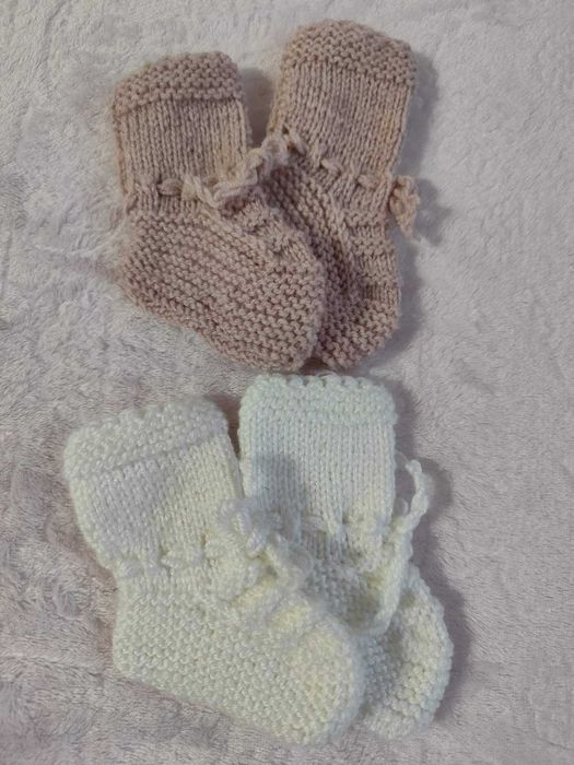 Ръчно плетени детски и бебешки терлици