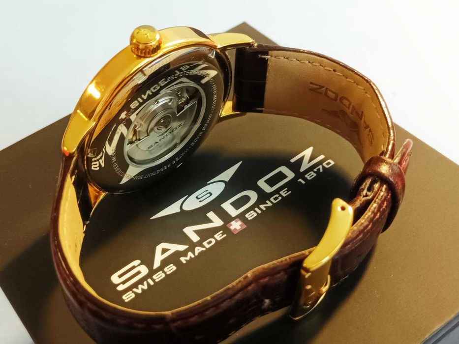 Ceas Mână Automatic Bărbați Sandoz Heritage 81355-90 Gèneve