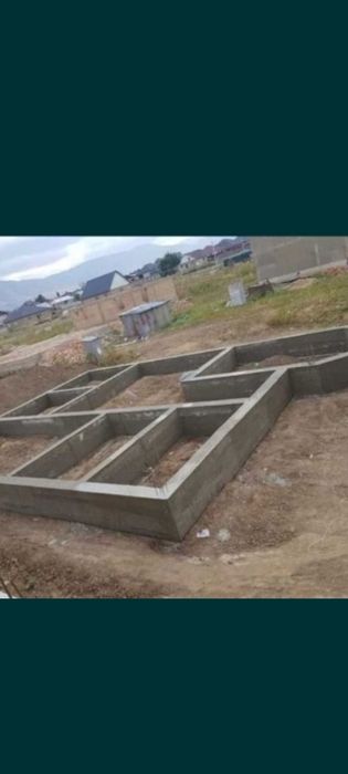 Заливка фундамент