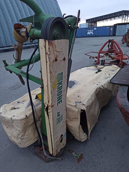 Кроне навесная косилка, грабли