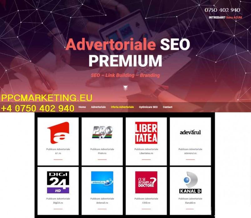 Articole SEO & Linkuri. Advertoriale SEO & Optimizare SEO +95 000 site