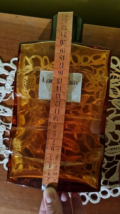 Sticla parfum rara,mare, 21×13 cm, art deco, ptr colectionari Baeder B