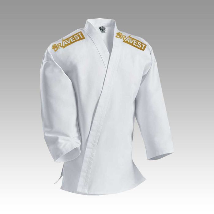 Кимоно для каратэ WKF и Shotokan с нашивками на плечах