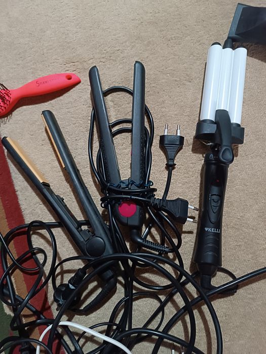 Тройная плойка kelli фен выпрямитель утюжок