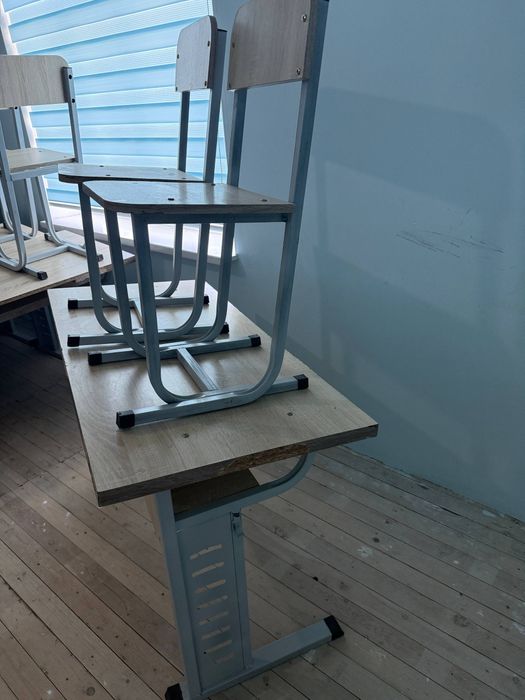 Oʻquv markazlari uchun Parta stul 12 komplekt