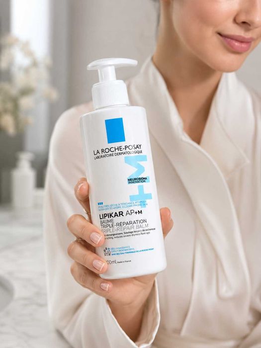 La Roche-Posay Lipikar Baume AP+M-Qichishish, quruqlikka qarshi balsam
