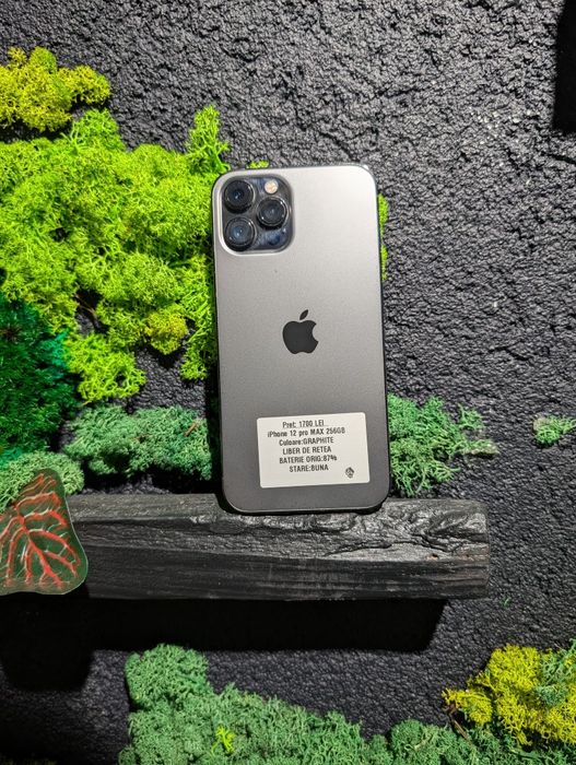 iPhone 12 Pro Max 256gb Graphite Neverlocked Baterie 87%/Fact+Garantie