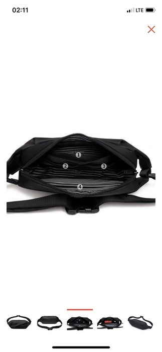 Сумка на пояс на  плечо