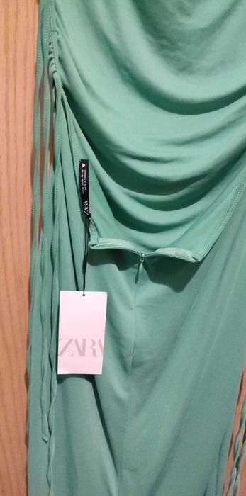 ZARA Rochie dama culoare verde Marime M  - PRET REDUS de la 40 Euro