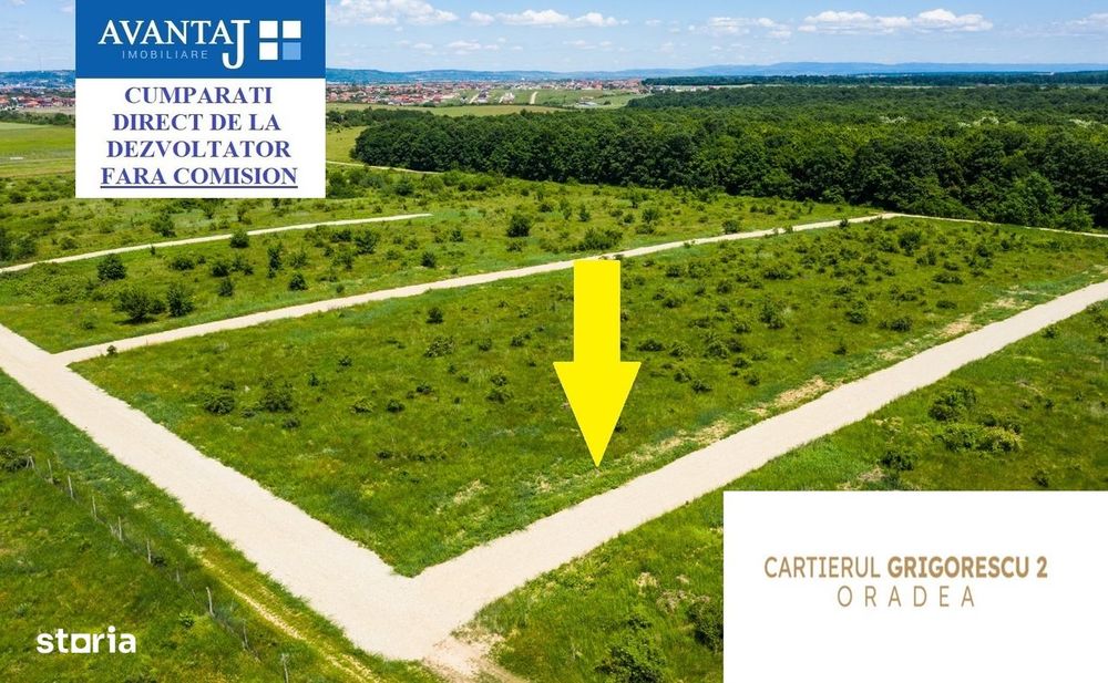 Parcela in Oradea Cartierul Grigorescu 2 la Padure 500 mp teren