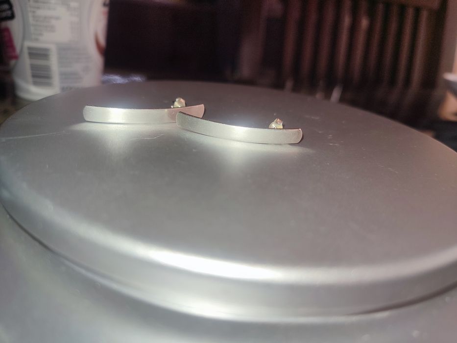 Изящни сребърни  обеци